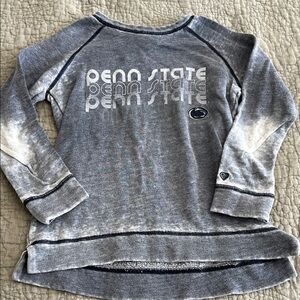 Girls' blue/Gray Raglan Pullover Top